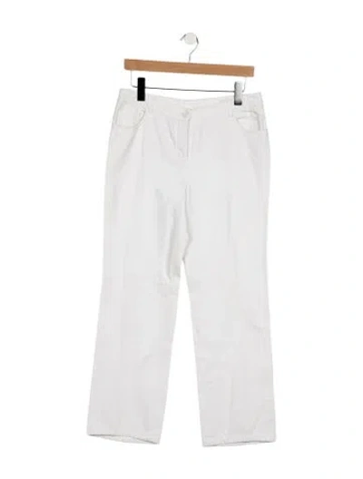 Pre-owned Akris Mid-rise Straight Leg Jeans In Blue