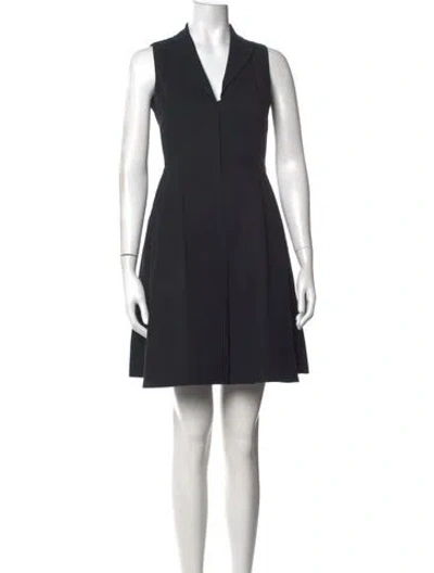 Pre-owned Akris Mini Dress In Black
