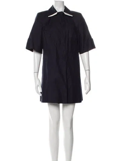 Pre-owned Akris Mini Dress In Blue