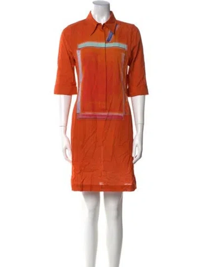 Pre-owned Akris Mini Dress In Orange