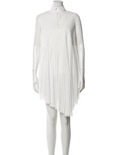 Pre-owned Akris Mini Dress In White
