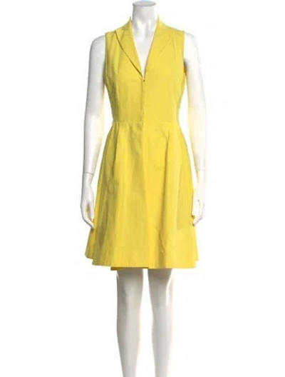 Pre-owned Akris Mini Dress In Yellow