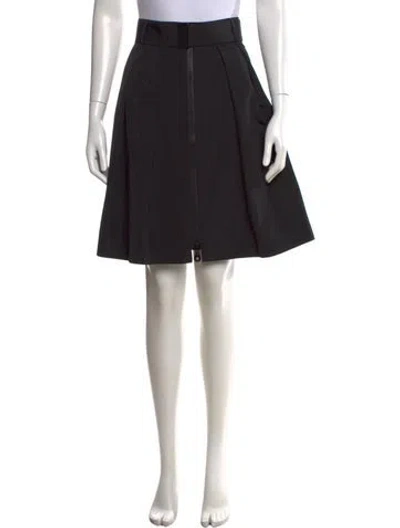 Pre-owned Akris Mini Skirt In Black
