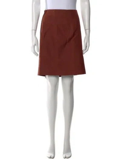 Pre-owned Akris Mini Skirt In Brown