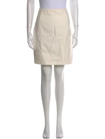 Pre-owned Akris Mini Skirt In Neutral