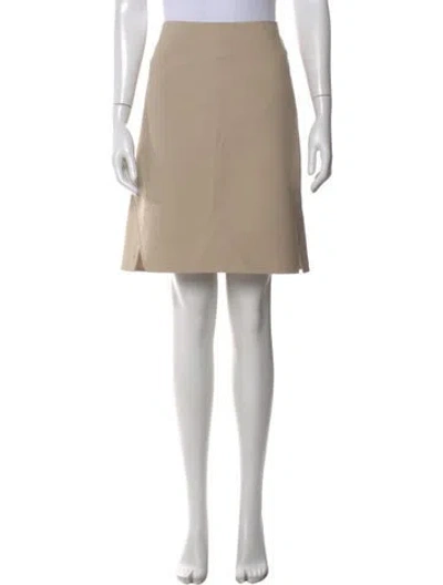 Pre-owned Akris Mini Skirt In Neutral