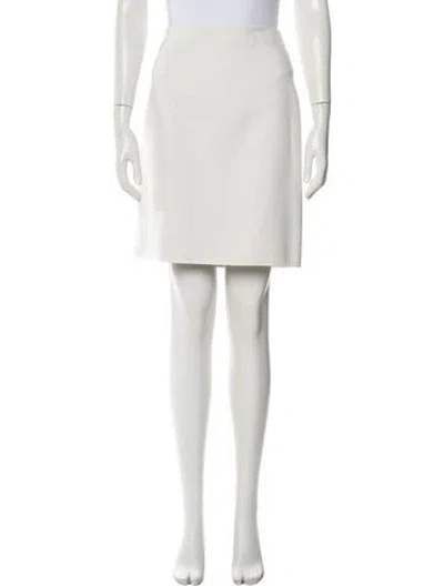 Pre-owned Akris Mini Skirt In Neutral
