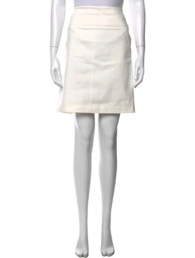 Pre-owned Akris Mini Skirt In Neutrals