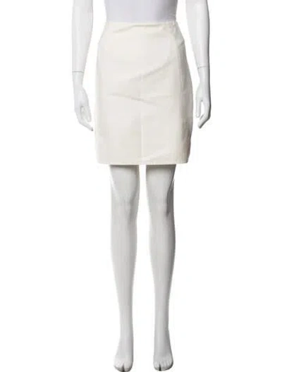 Pre-owned Akris Mini Skirt In Neutrals