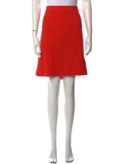 Pre-owned Akris Mini Skirt In Orange