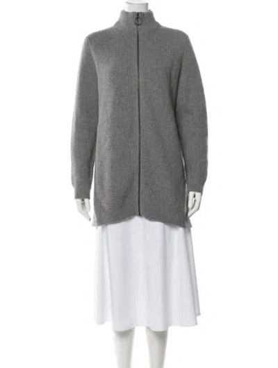 Pre-owned Akris Mock Neck Sweater In Blue