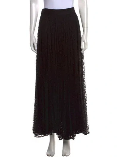 Pre-owned Akris Nylon Long Skirt W/ Tags In Black