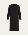 Akris One-button Cashmere Coat In Charcoal