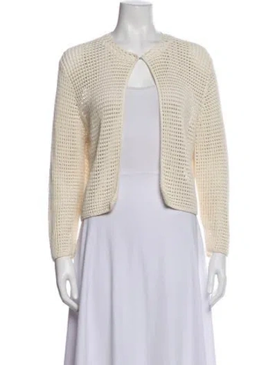 Pre-owned Akris Open Front Sweater In Multicolor