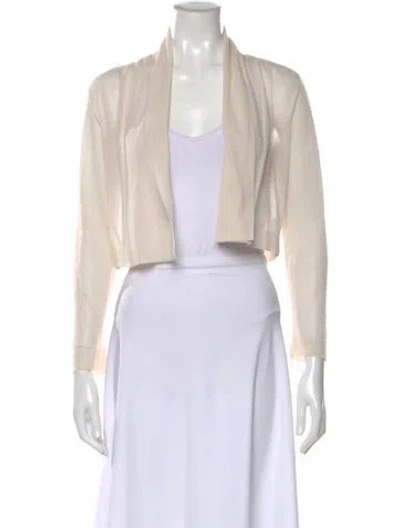 Pre-owned Akris Open Front Sweater In Neutral