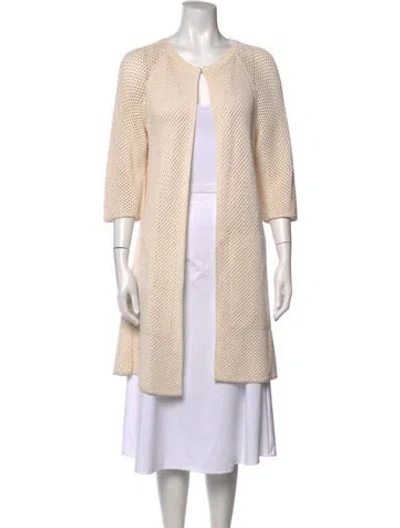 Pre-owned Akris Open Front Sweater In Neutrals