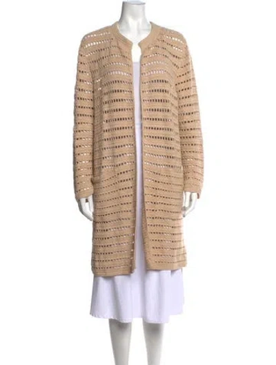 Pre-owned Akris Open Front Sweater In Neutrals