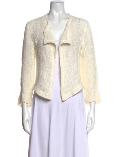Pre-owned Akris Open Front Sweater In Neutrals