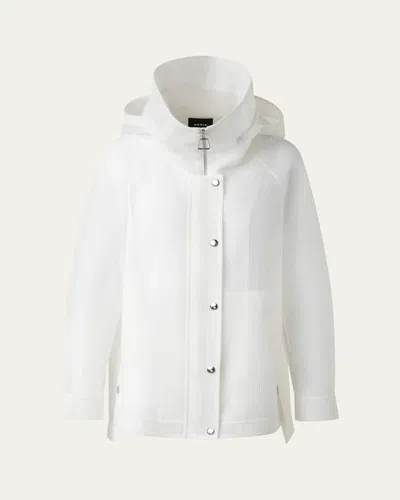AKRIS PALINA DOUBLE LAYER TECHNO GRID PARKA
