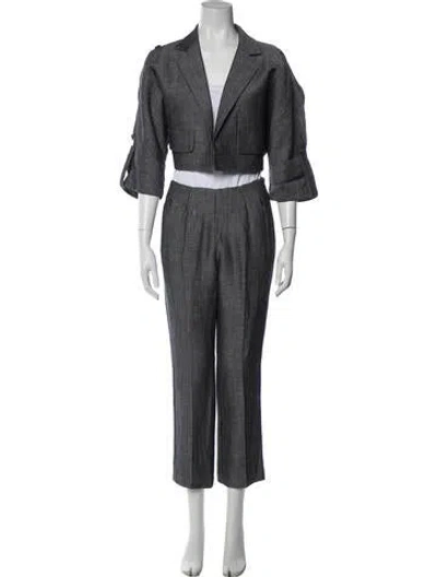 Pre-owned Akris Pant Set In Gray