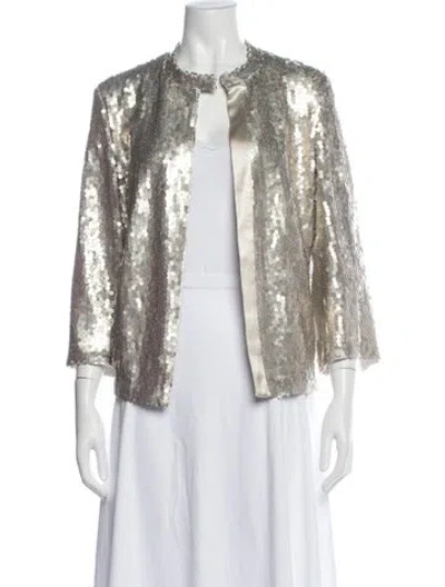 Pre-owned Akris Patterned Evening Jacket In Neutral