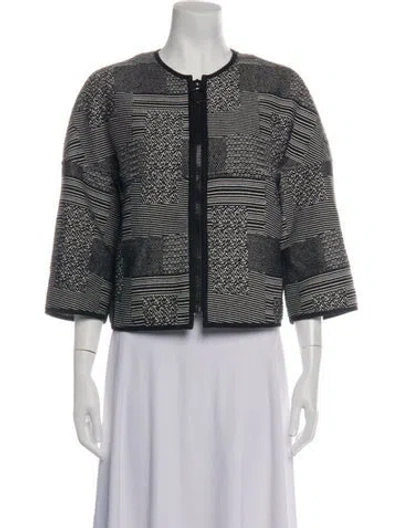Pre-owned Akris Patterned Jacket In Multicolor