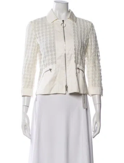 Pre-owned Akris Patterned Jacket In Neutrals