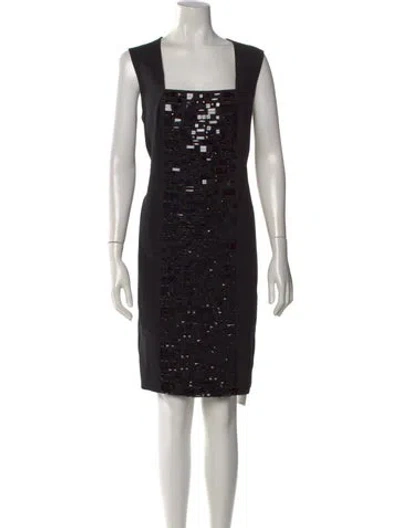 Pre-owned Akris Patterned Knee-length Dress In Multi