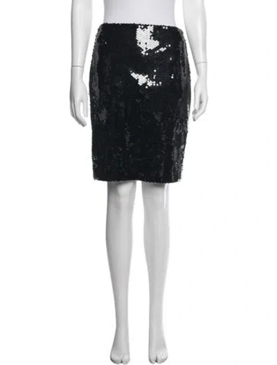 Pre-owned Akris Patterned Mini Skirt In Black