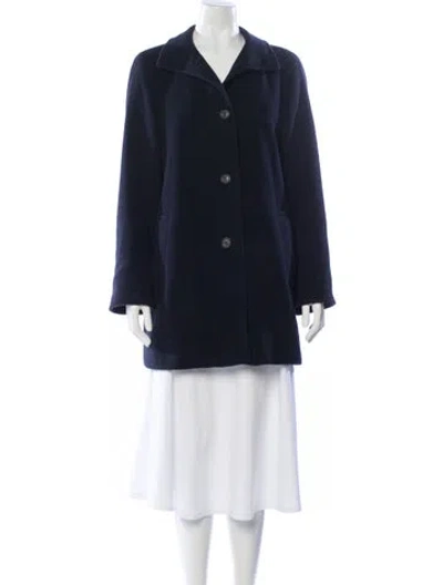 Pre-owned Akris Peacoat In Blue