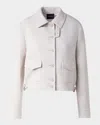 Akris Peer Twisted Linen Double-face Jacket In Greige