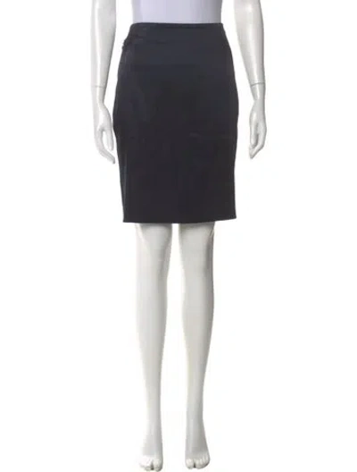 Pre-owned Akris Pleated Accents Knee-length Skirt In Black