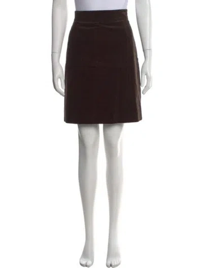 Pre-owned Akris Pleated Accents Knee-length Skirt In Black