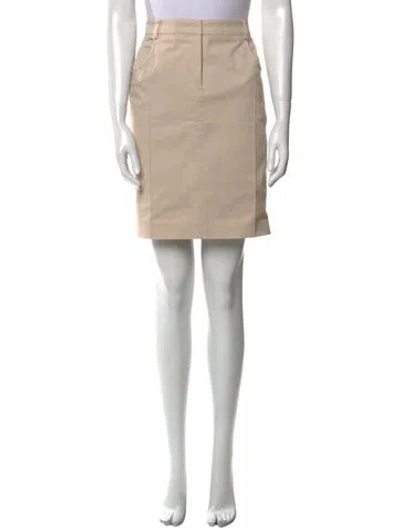 Pre-owned Akris Pleated Accents Knee-length Skirt In Neutral