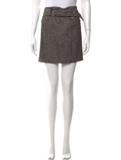Pre-owned Akris Pleated Accents Mini Skirt In Pink