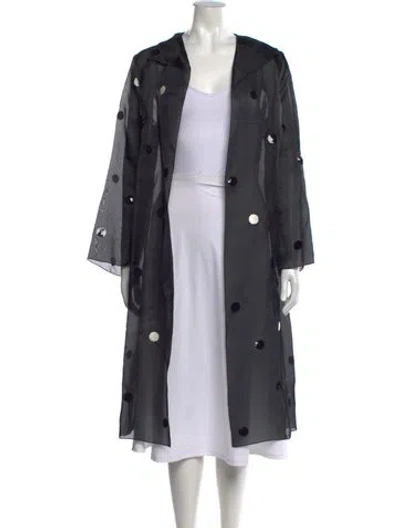 Pre-owned Akris Polka Dot Print Long Dress