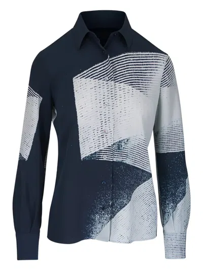 Akris Print Collared Shirt In Multi