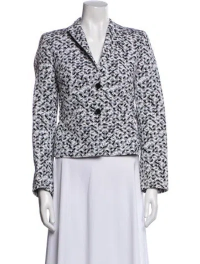 Pre-owned Akris Printed Blazer In Multi