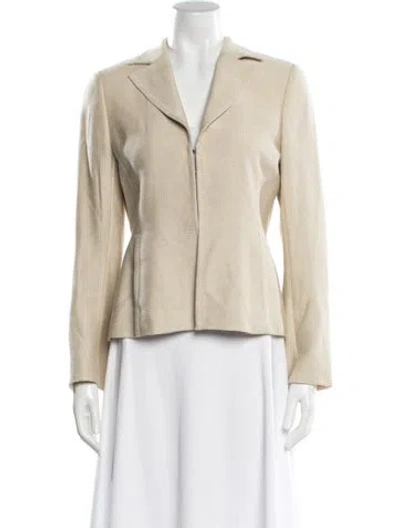Pre-owned Akris Printed Blazer In Neutral