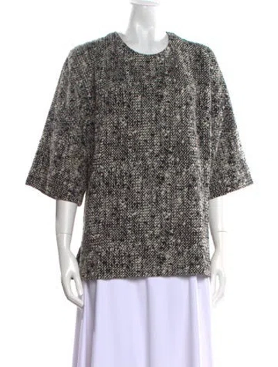 Pre-owned Akris Printed Crew Neck Sweatshirt