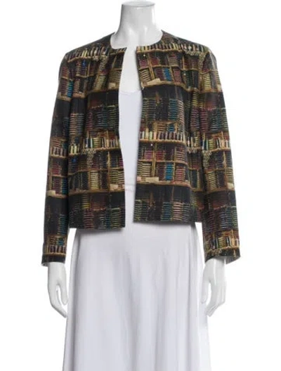 Pre-owned Akris Printed Jacket In Multicolor