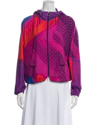 Pre-owned Akris Printed Jacket In Pink