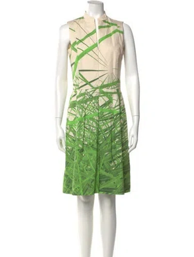 Pre-owned Akris Printed Knee-length Dress In Multi