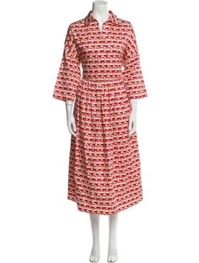 Pre-owned Akris Printed Long Dress