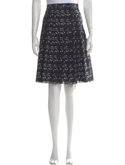 Pre-owned Akris Printed Midi Length Skirt In Multi