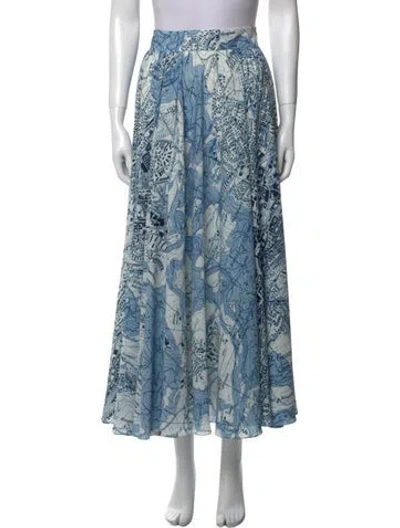 Pre-owned Akris Printed Midi Length Skirt In Neutral