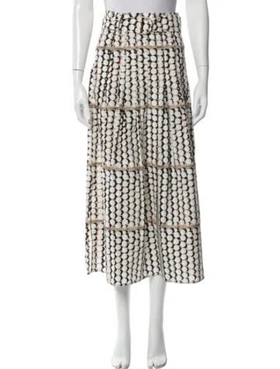 Pre-owned Akris Printed Midi Length Skirt In Neutral