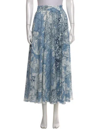 Pre-owned Akris Printed Midi Length Skirt In Neutral