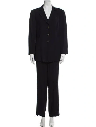 Pre-owned Akris Printed Pant Set In Blue