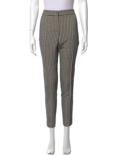 Pre-owned Akris Printed Straight Leg Pants In Black
